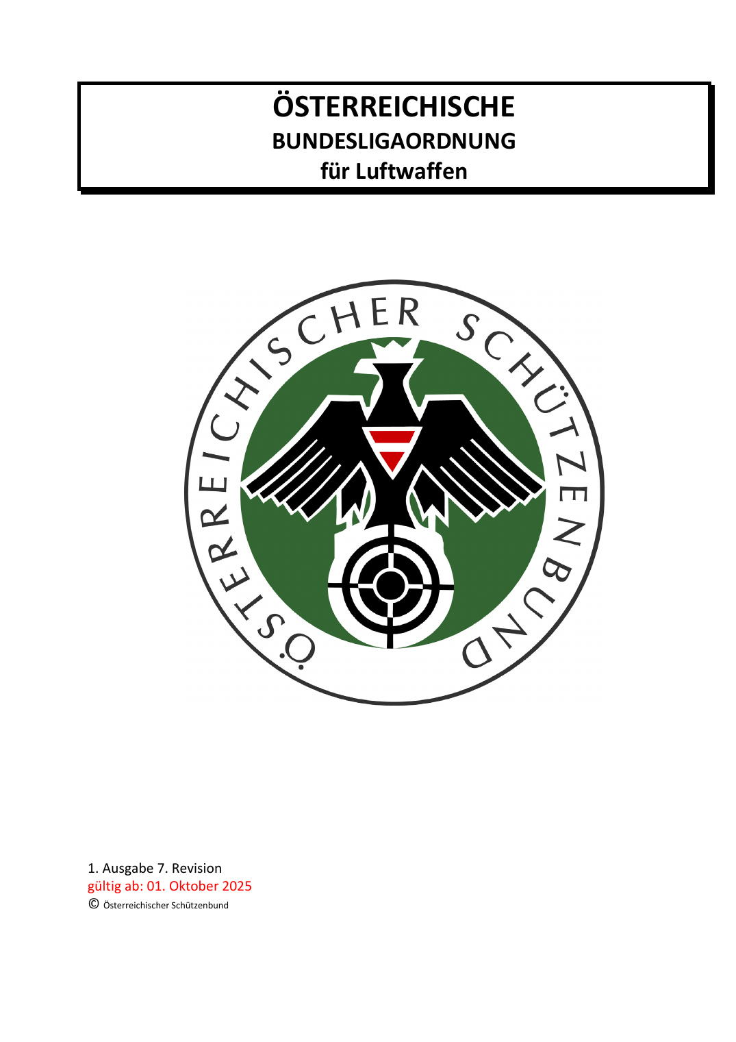 Bundesligaordnung Luftwaffen (ÖBLLW) – Seite 1