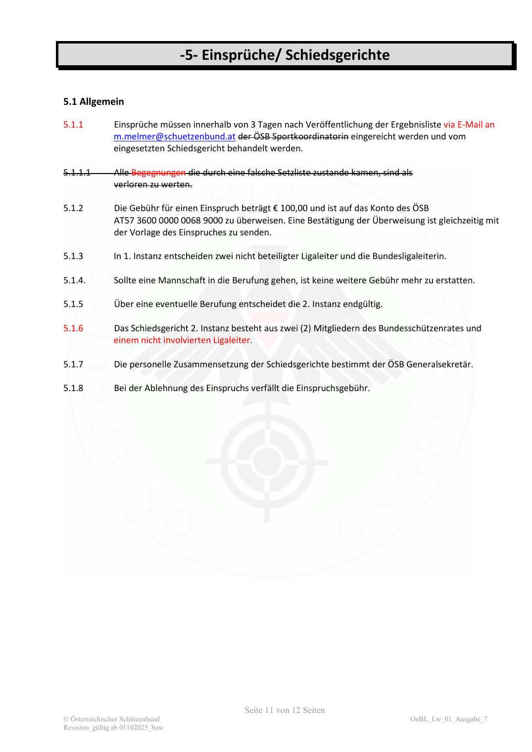 Bundesligaordnung Luftwaffen (ÖBLLW) – Seite 11